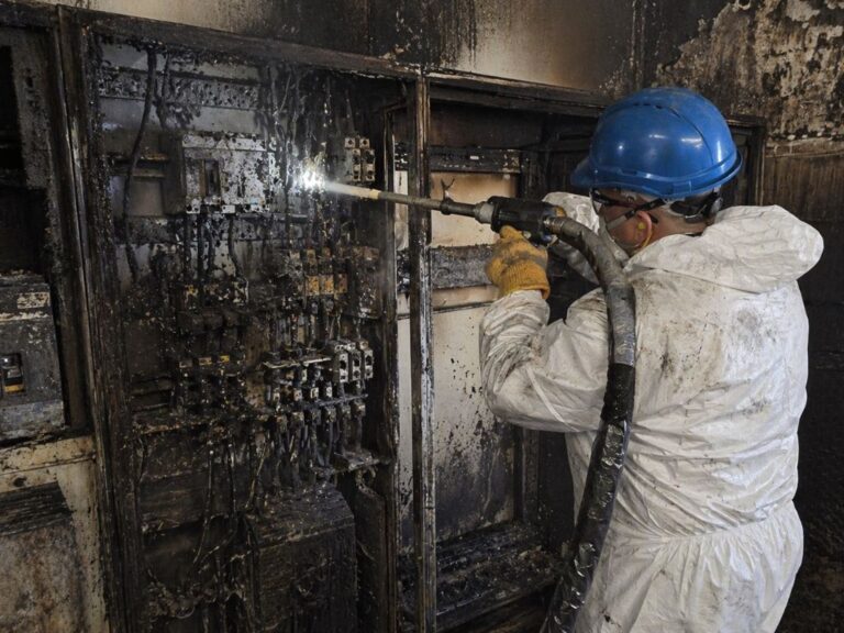 Czyszczenie popożarowe suchym lodem w zakładzie przemysłowym - Rontech Blog